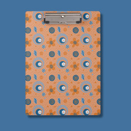 Carpeta De Pinza Patrón floral de verano de Zesty