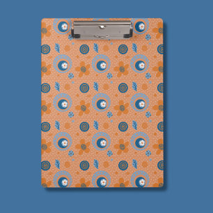 Carpeta De Pinza Patrón floral de verano de Zesty