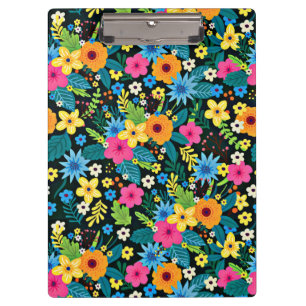Carpeta De Pinza Patrón floral de vibrante Ditsy-43785