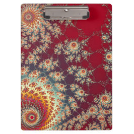 Carpeta De Pinza Patrón floral espiral