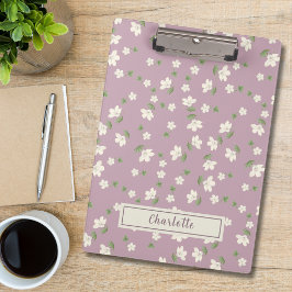 Carpeta De Pinza Patrón floral pequeño de geranio en acuarela vinta