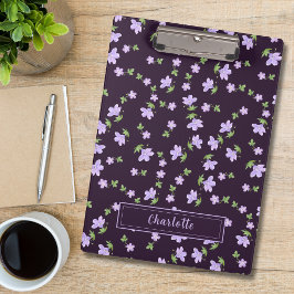 Carpeta De Pinza Patrón floral pequeño de geranio en acuarela vinta