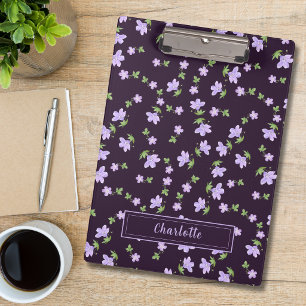 Carpeta De Pinza Patrón floral pequeño de geranio en acuarela vinta