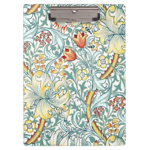 Carpeta De Pinza Patrón floral William Morris Golden Lily