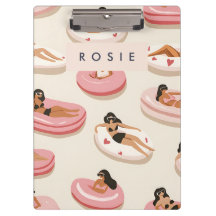 Patrón flotante de piscina de verano personalizado