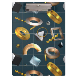 Carpeta De Pinza Patrón geométrico 3D