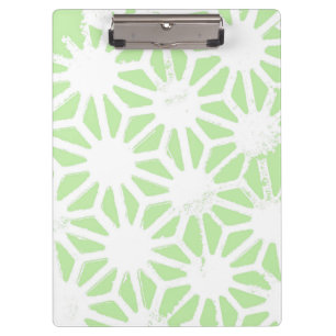 Carpeta De Pinza Patrón geométrico verde de Apple