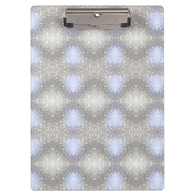 Carpeta De Pinza patrón gris y azul (Anverso)