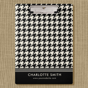 Carpeta De Pinza Patrón Houndstaso Profesional Black Off-white