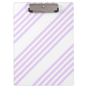 Carpeta De Pinza Patrón Lilac púrpura y blanco de cinco rayas