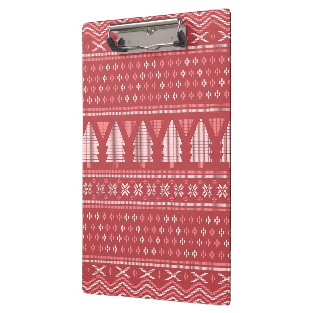 Carpeta De Pinza Patrón moderno de árbol de navidad flojo (Izquierda)