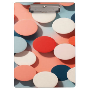 Carpeta De Pinza Patrón moderno de círculos flotantes