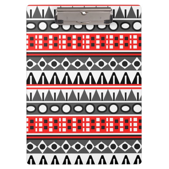 Carpeta De Pinza Patrón nativo azteca (Anverso)