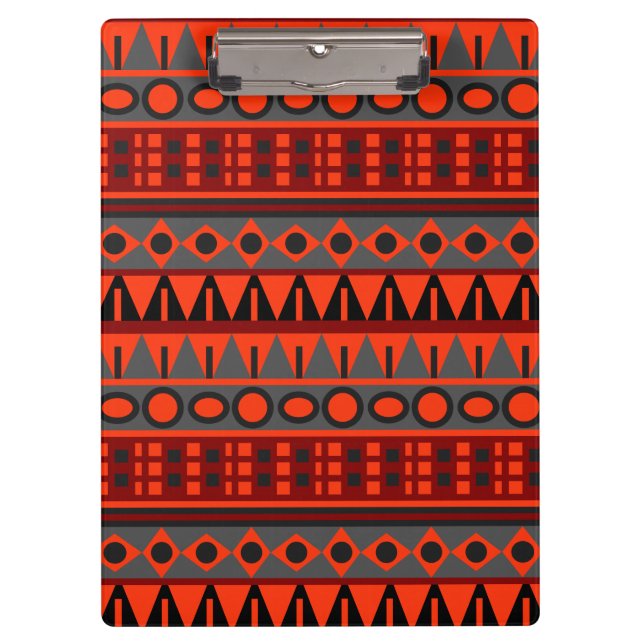Carpeta De Pinza Patrón nativo azteca (Anverso)
