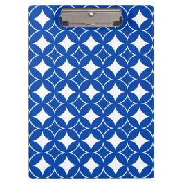 Carpeta De Pinza Patrón naval azul y blanco