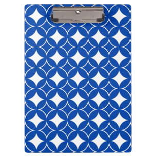 Carpeta De Pinza Patrón naval azul y blanco