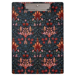 Carpeta De Pinza Patrón oscuro de William Morris Snakeshead