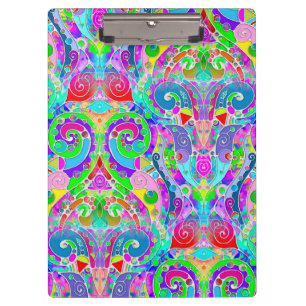 Carpeta De Pinza Patrón Pintado A Mano Y Digitalmente Art. 22