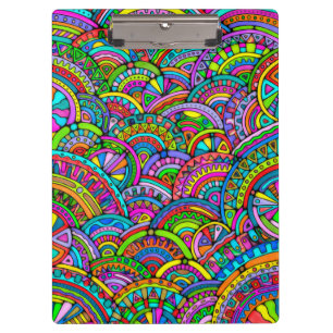 Carpeta De Pinza Patrón Pintado A Mano Y Digitalmente Art. 27