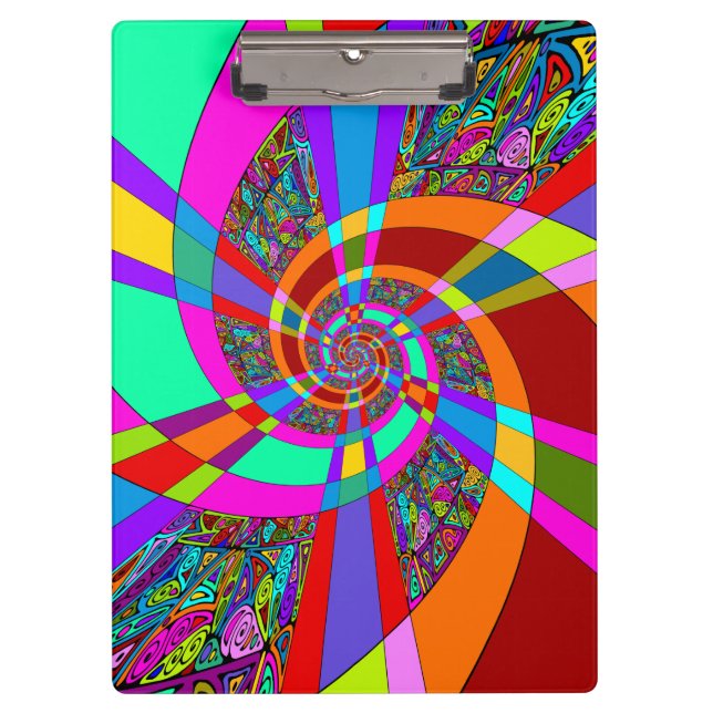 Carpeta De Pinza Patrón Pintado A Mano Y Digitalmente Art. 3 (Anverso)