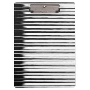 Carpeta De Pinza Patrón rayado de blanco y negro de Guay