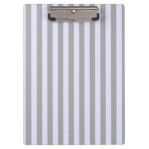 Carpeta De Pinza Patrón rayado en gris y lavanda