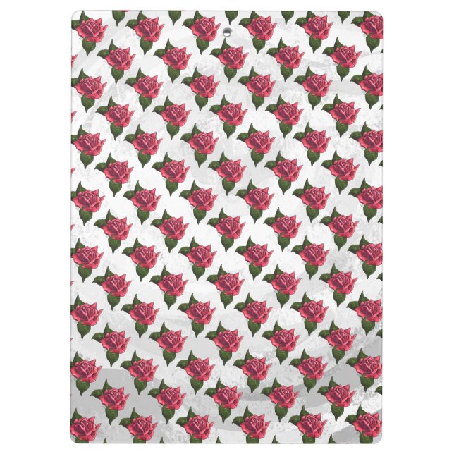 Carpeta De Pinza patrón Rosa (Reverso)