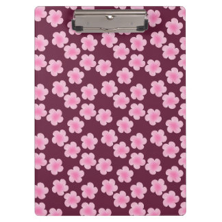 Carpeta De Pinza Patrón sin foco de flor rosada frangipani