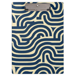 Carpeta De Pinza patrón suave de curvas gruesas Rojo, Amarillo, Azu