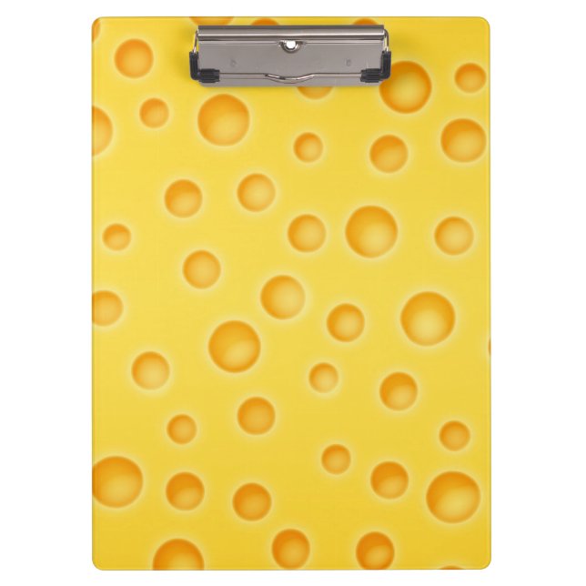 Carpeta De Pinza Patrón suizo de textura con queso Cheezy (Anverso)