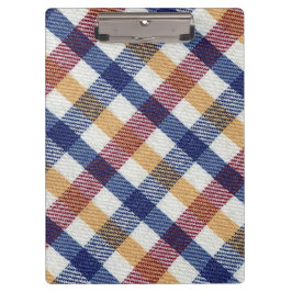 Carpeta De Pinza Patrón Tartán multicolor