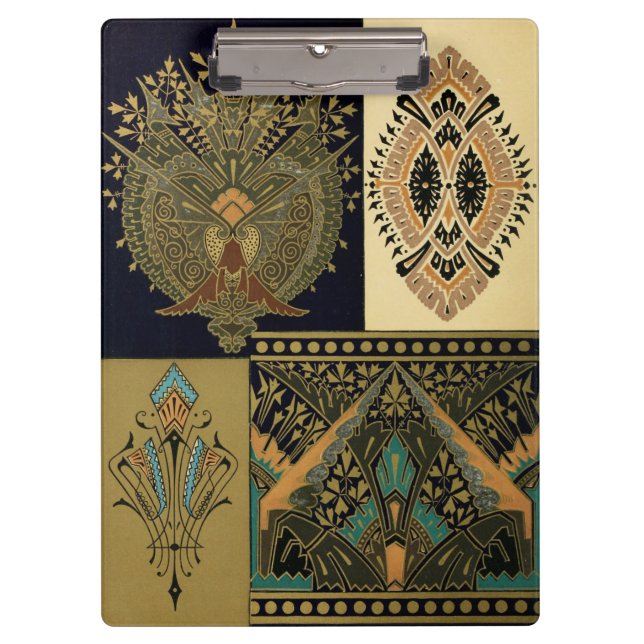 Carpeta De Pinza Patrón textil Art Nouveau Christopher dresser (Anverso)