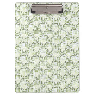 Carpeta De Pinza Patrón verde ombre gradiente de puntos escalopados