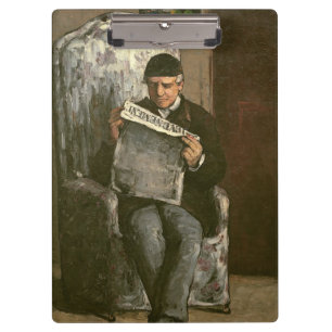 Carpeta De Pinza Paul Cezanne el el padre del artista, leyendo el
