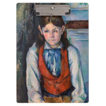 Paul Cezanne - Niño en el chaleco rojo