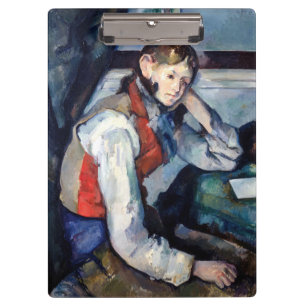 Carpeta De Pinza Paul Cezanne - Niño en el chaleco rojo