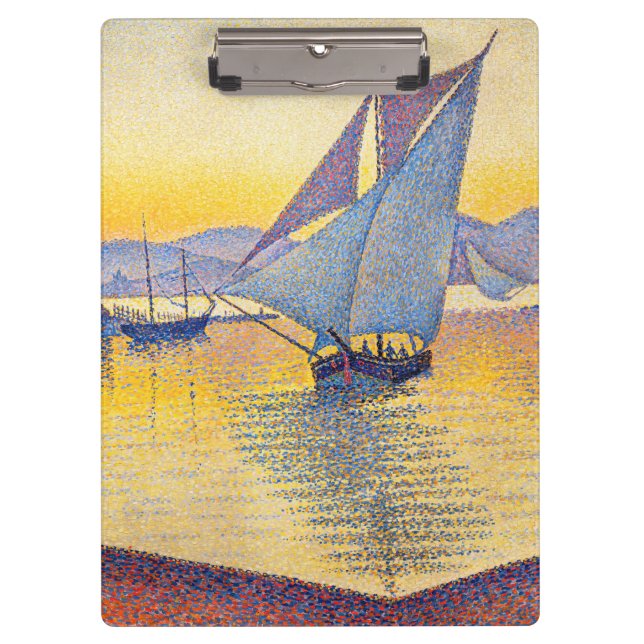 Carpeta De Pinza Paul Signac - El puerto al atardecer, Opus 236 (Anverso)
