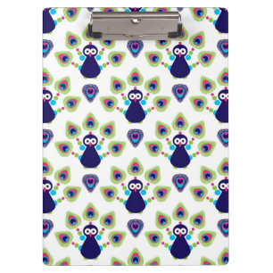 Carpeta De Pinza pavo real exótico retro de la India