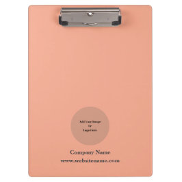 Carpeta De Pinza Peach personalizada simple Personalizado