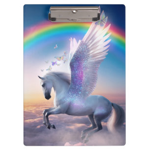Carpeta De Pinza Pegaso con Arcoíris