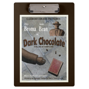 Carpeta De Pinza Película de chocolate oscuro