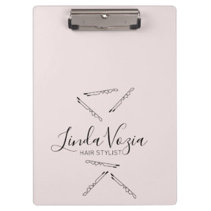 Carpeta De Pinza Pelo minimalista Estilista de Línea de Arte