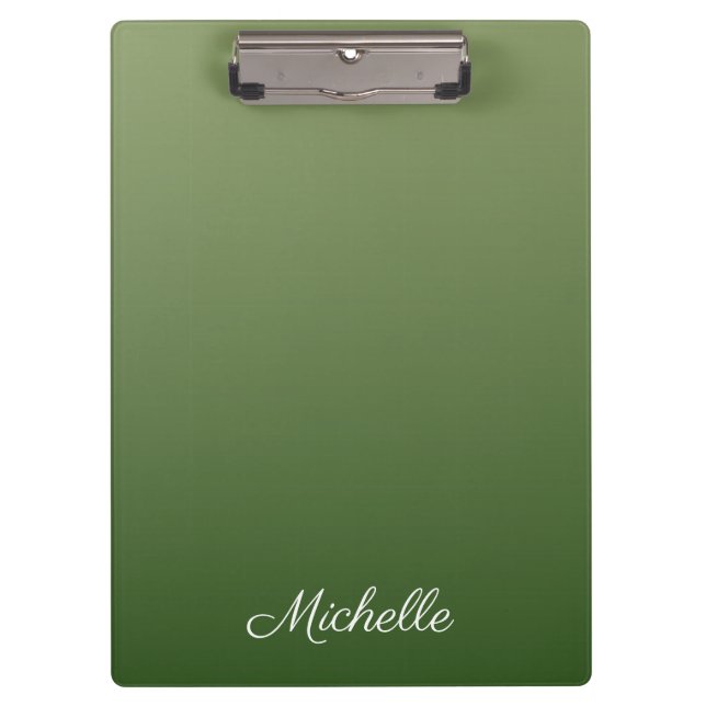 Carpeta De Pinza Pena verde personalizada (Anverso)