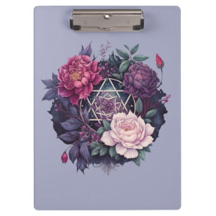Carpeta De Pinza Pentacle Pocket Folder de Wiccan Lavender Pyrenees