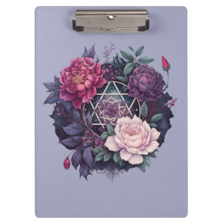 Carpeta De Pinza Pentacle Pocket Folder de Wiccan Lavender Pyrenees