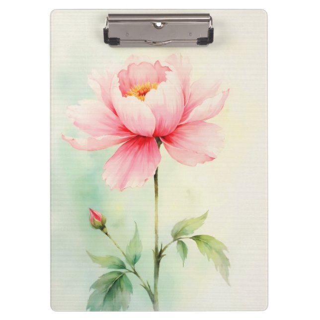 Carpeta De Pinza Peonía Rosa (Anverso)