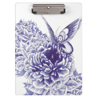 Carpeta De Pinza "Peony del beso de la mariposa"