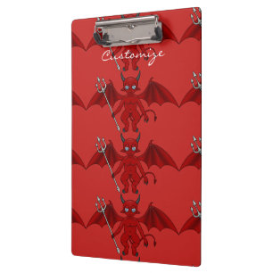 Carpeta De Pinza Pequeño malvado malvado rojo