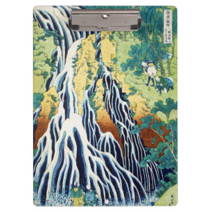 Carpeta De Pinza Peregrinos en la cascada Kirifuri arte japonés