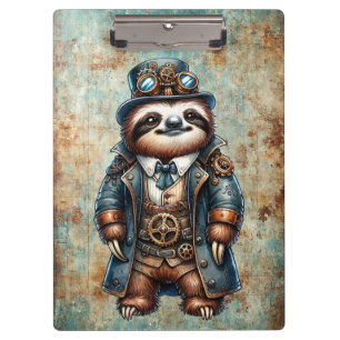 Carpeta De Pinza Perezoso Steampunk